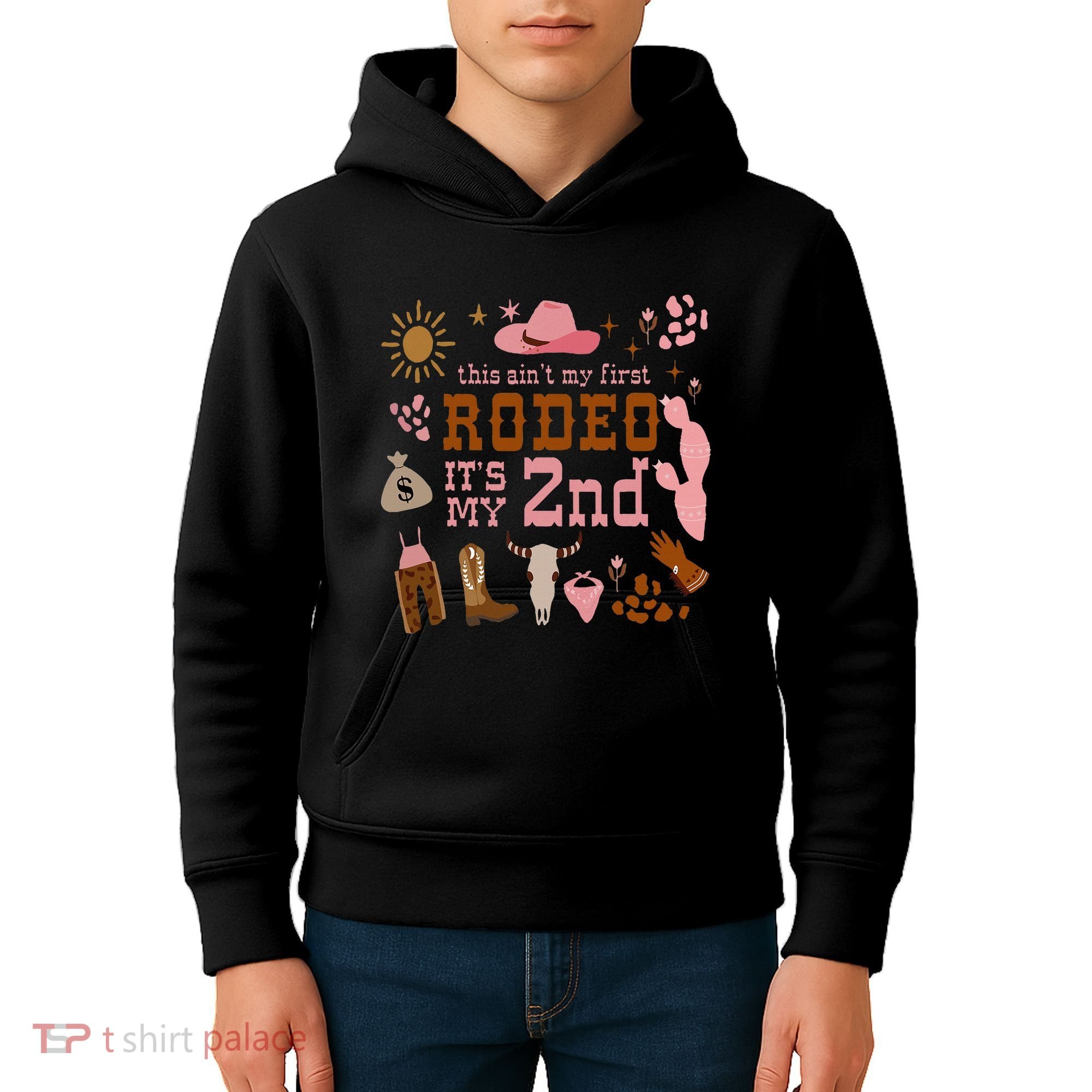 This AinT My First Rodeo Its My 2nd Girl Birthday Outfit Kids Hoodie