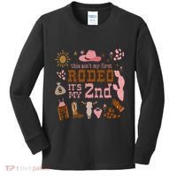 This AinT My First Rodeo Its My 2nd Girl Birthday Outfit Kids Long Sleeve Shirt thumb 0