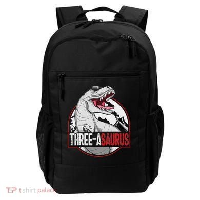 Three Asaurus Matching Family Dinosaur 3rd Birthday Backpack