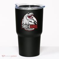 Three Asaurus Matching Family Dinosaur 3rd Birthday Tumbler thumb 0