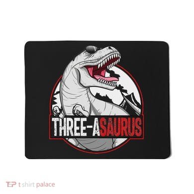 Three Asaurus Matching Family Dinosaur 3rd Birthday Mousepad