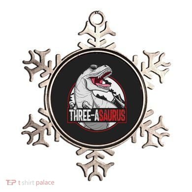 Three Asaurus Matching Family Dinosaur 3rd Birthday Ornament