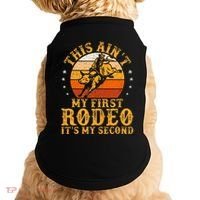 This AinT My First Rodeo ItS My Second Bull Riding Doggie Tank thumb 0