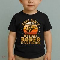 This AinT My First Rodeo ItS My Second Bull Riding Toddler T-Shirt thumb 2
