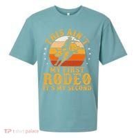 This AinT My First Rodeo ItS My Second Bull Riding Sueded Cloud Jersey T-Shirt thumb 0