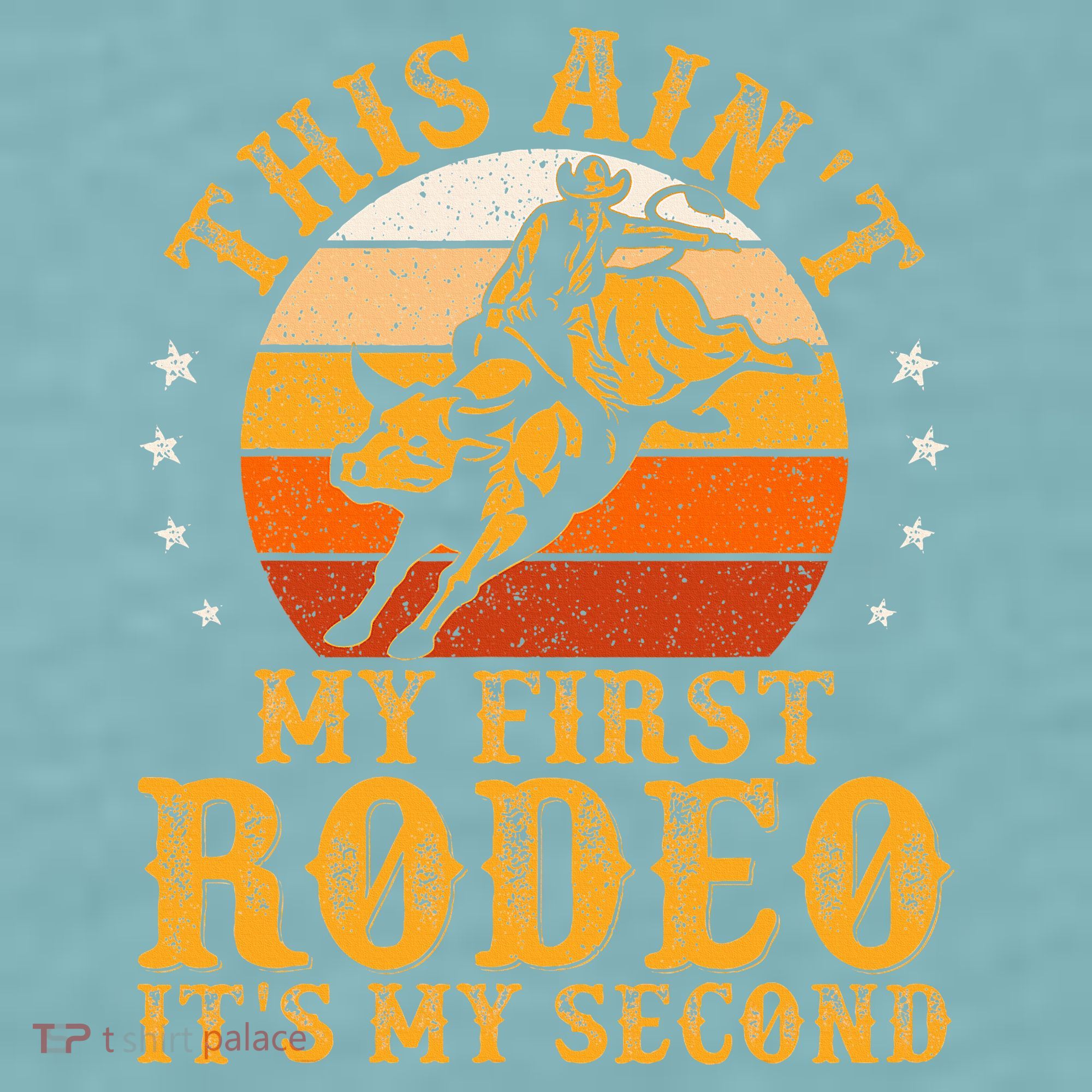 This AinT My First Rodeo ItS My Second Bull Riding Sueded Cloud Jersey T-Shirt