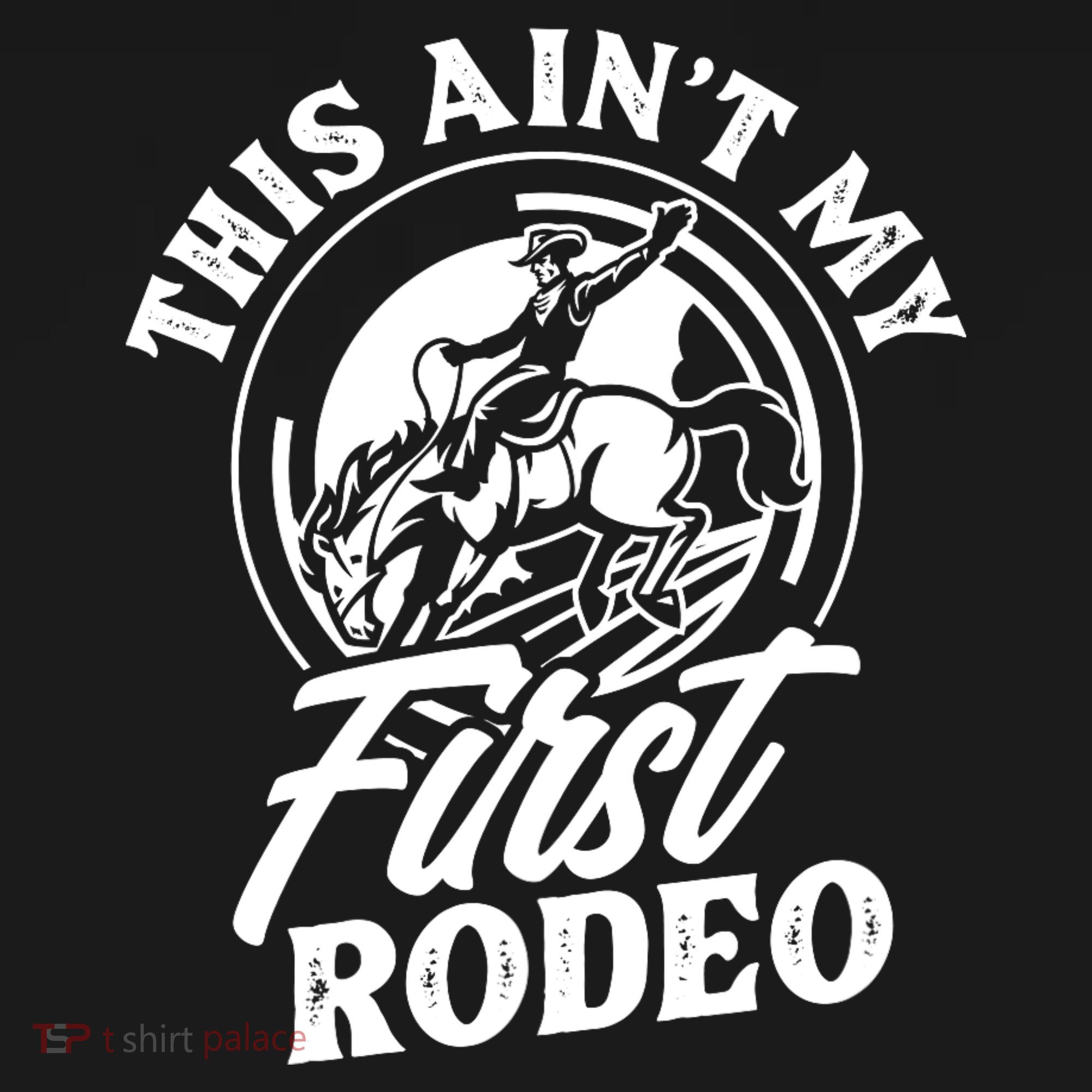This AinT My First Rodeo Funny Cowboy Rodeo Bull Rider Women's Hoodie