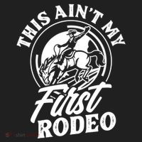 This AinT My First Rodeo Funny Cowboy Rodeo Bull Rider Golf Towel thumb 3