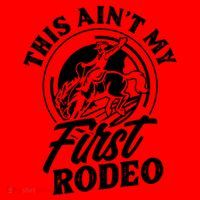 This AinT My First Rodeo Funny Cowboy Rodeo Bull Rider Santa Hat thumb 1
