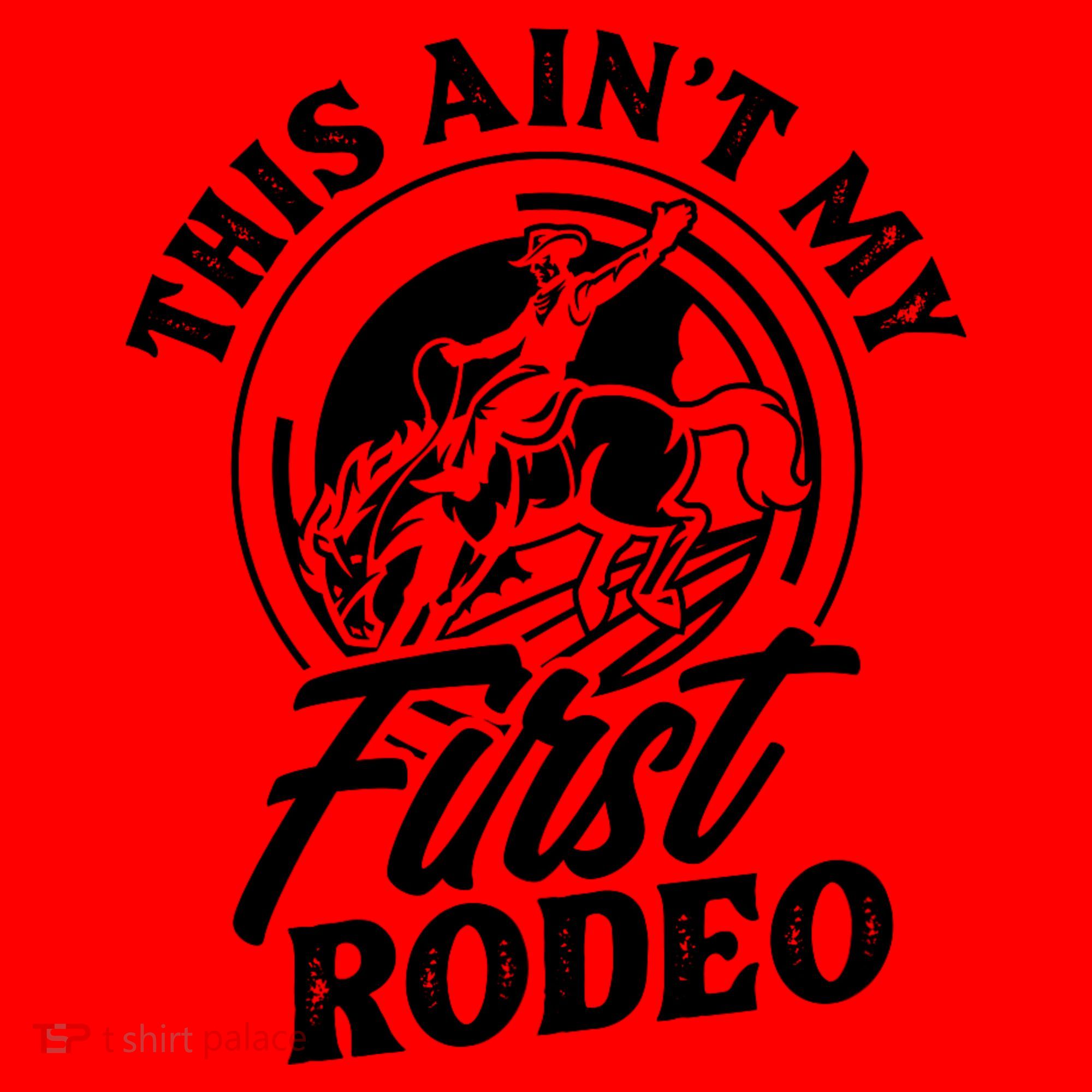 This AinT My First Rodeo Funny Cowboy Rodeo Bull Rider Santa Hat