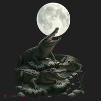 Three Alligator Moon Women's Sweatshirt thumb 2
