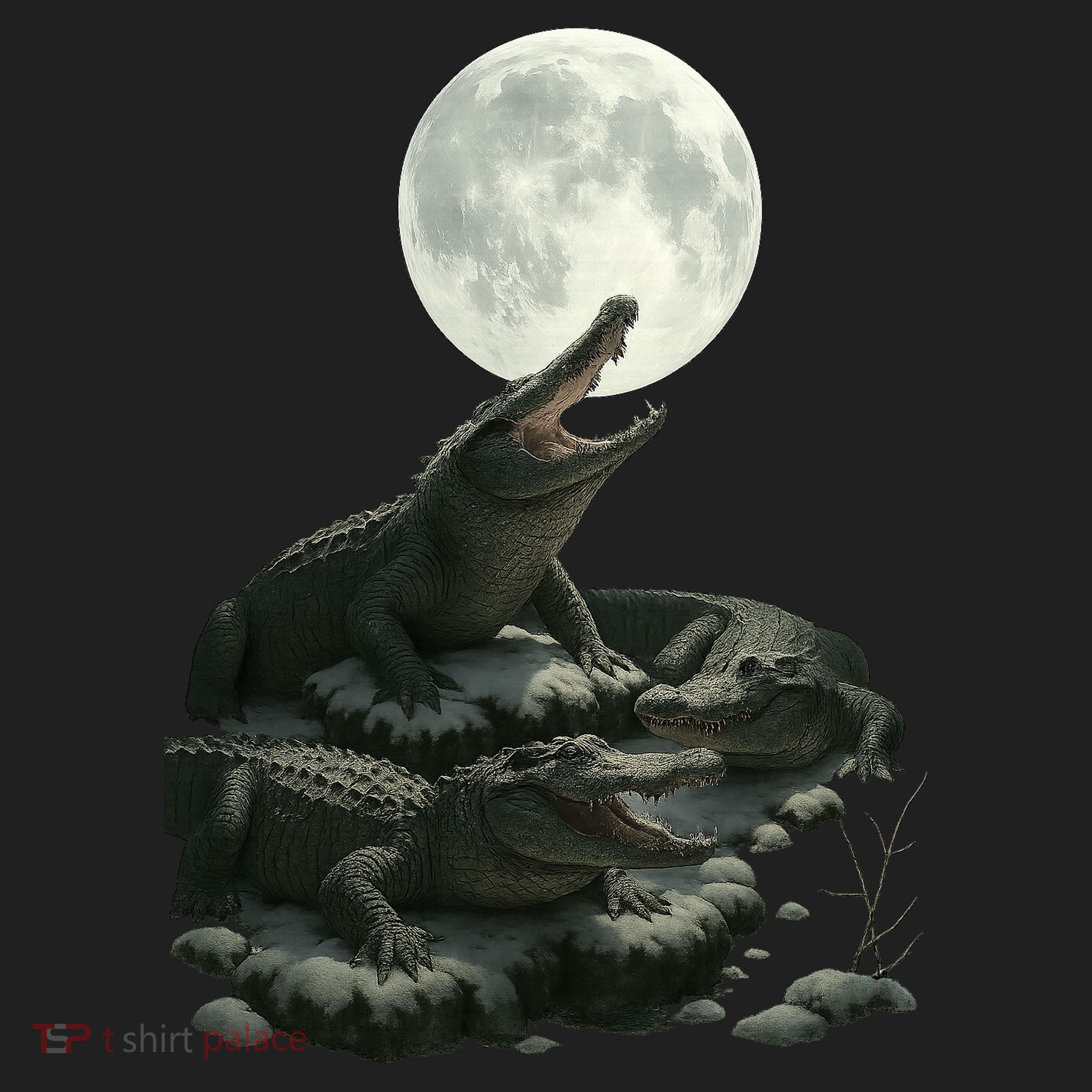 Three Alligator Moon Women's Sweatshirt
