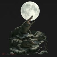 Three Alligator Moon Doggie Tank thumb 4
