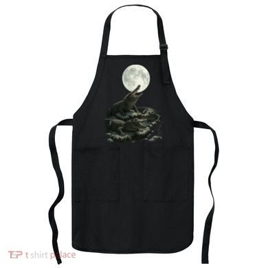 Three Alligator Moon Apron