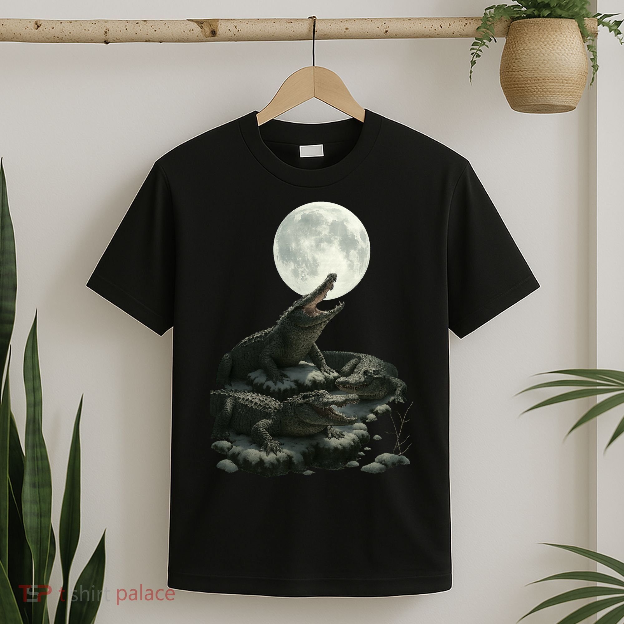 Three Alligator Moon T-Shirt