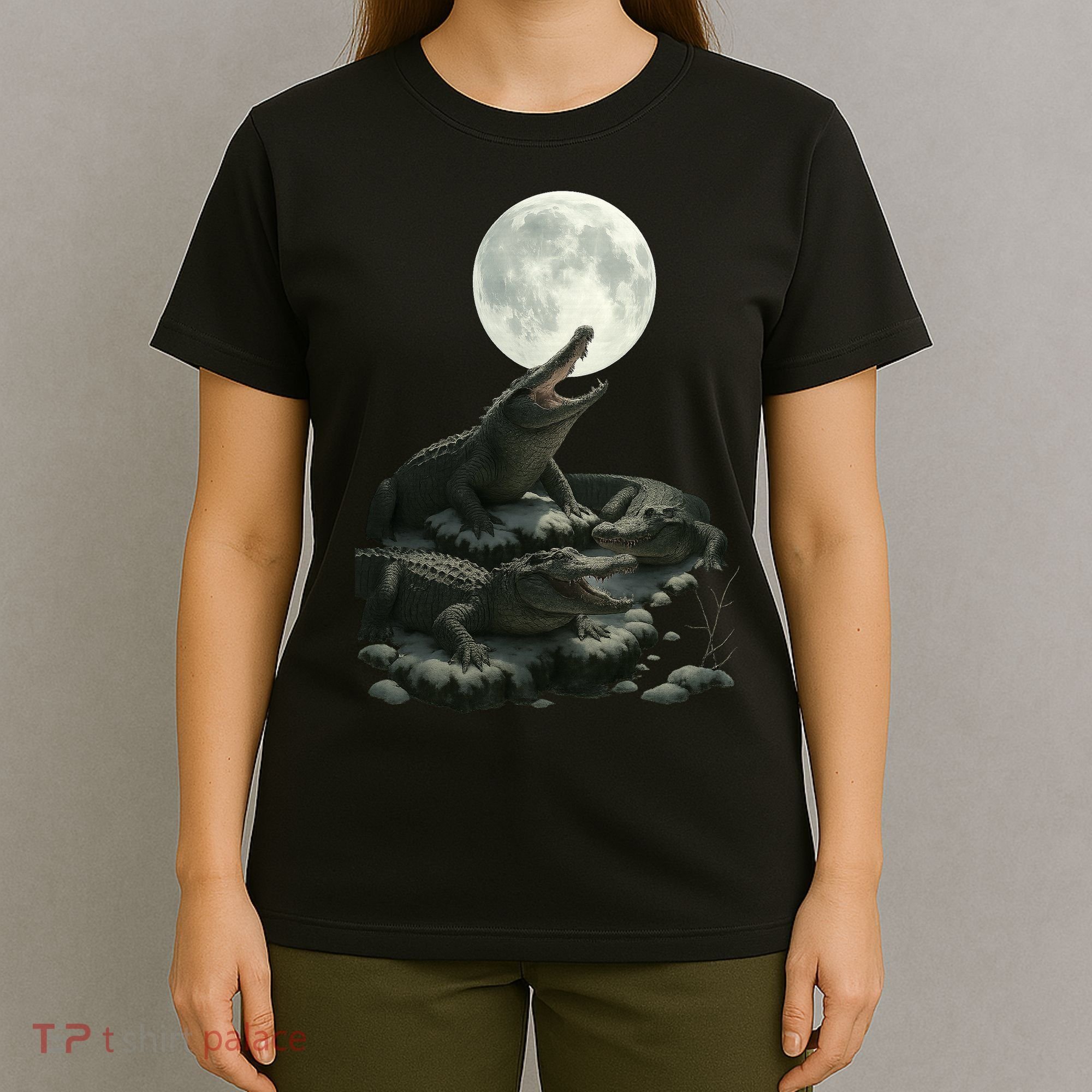 Three Alligator Moon T-Shirt