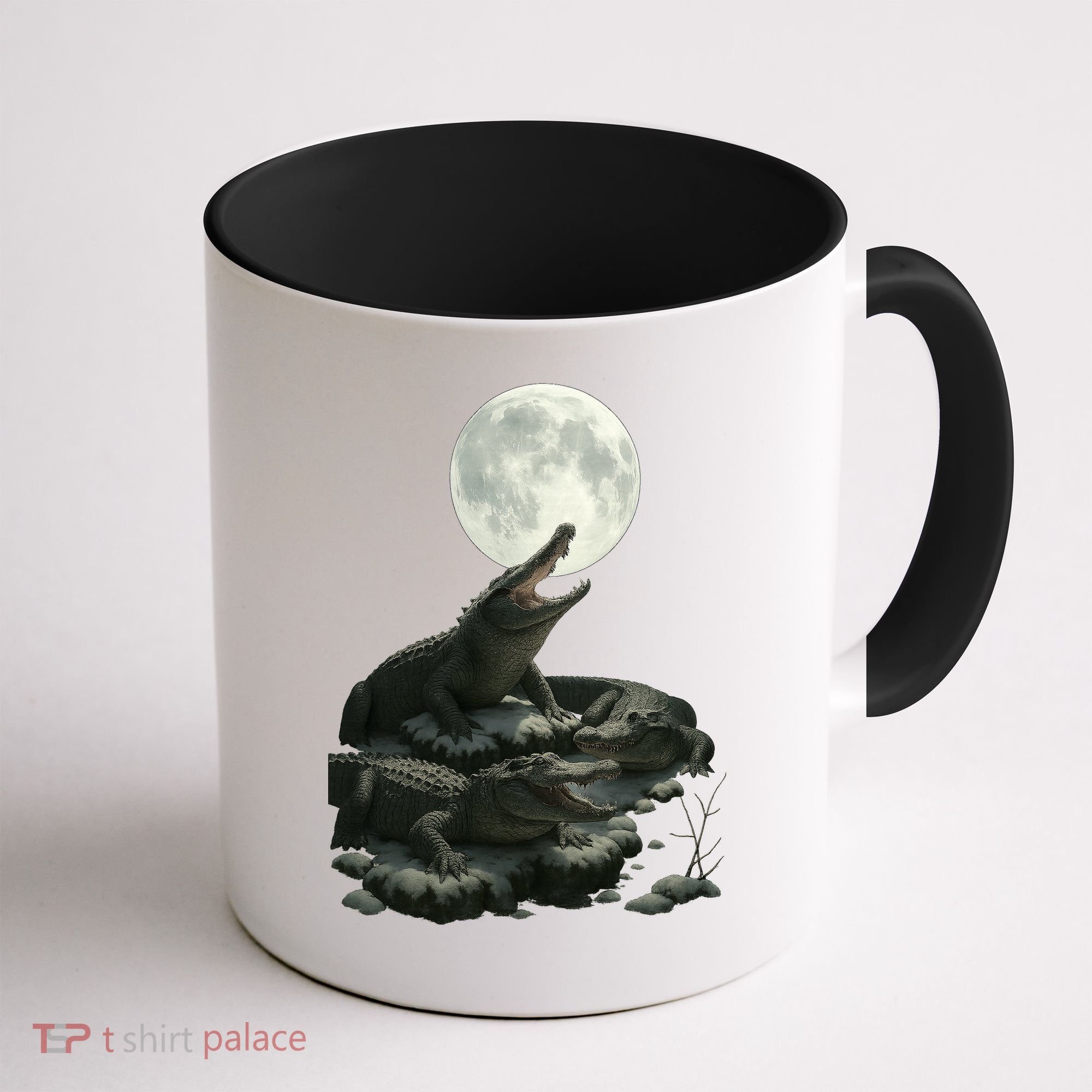 Three Alligator Moon Coffee Mug