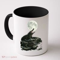 Three Alligator Moon Coffee Mug thumb 0