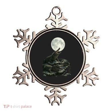 Three Alligator Moon Ornament