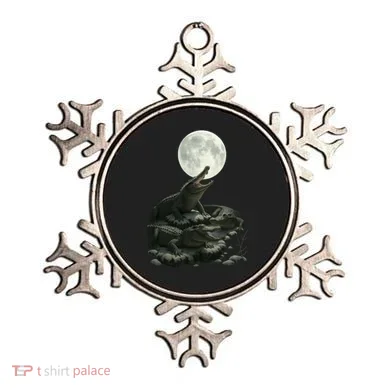 Three Alligator Moon Ornament