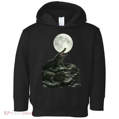Three Alligator Moon Toddler Hoodie