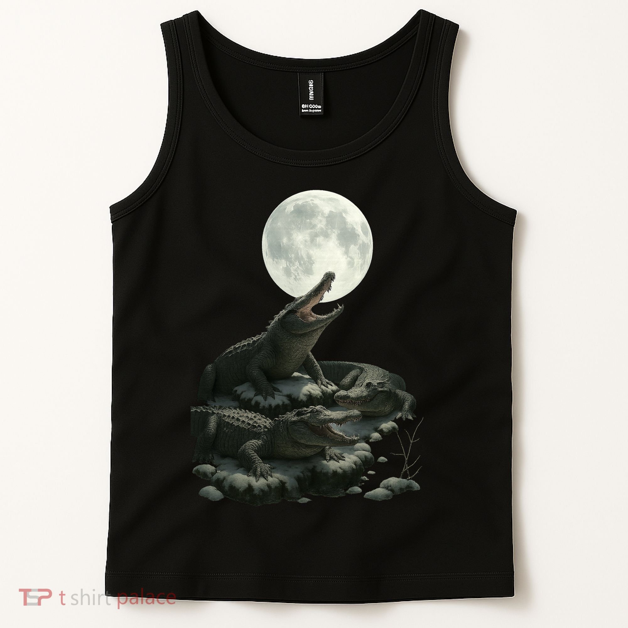Three Alligator Moon Tank Top