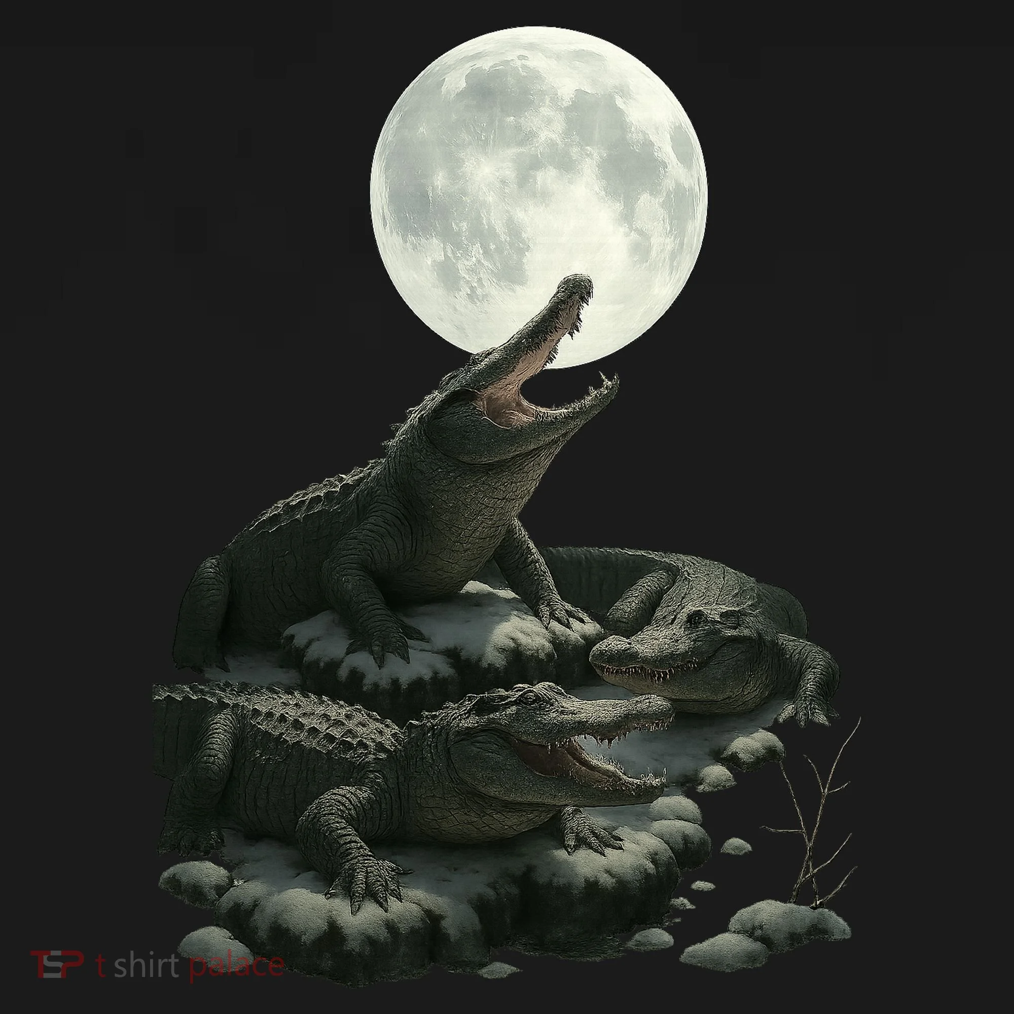 Three Alligator Moon Tank Top