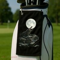 Three Alligator Moon Golf Towel thumb 2