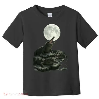 Three Alligator Moon Toddler T-Shirt