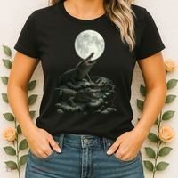 Three Alligator Moon Women's T-Shirt thumb 2