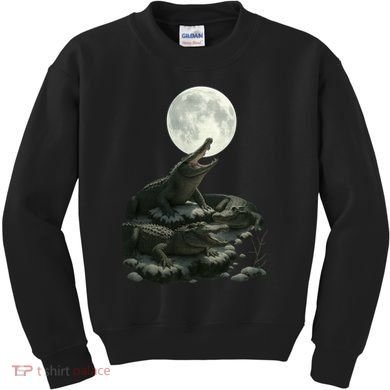 Three Alligator Moon Kids Sweatshirt