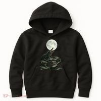 Three Alligator Moon Kids Hoodie thumb 0