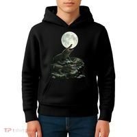 Three Alligator Moon Kids Hoodie thumb 4