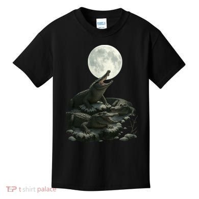 Three Alligator Moon Kids T-Shirt