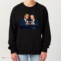 Trump And Musk One Heart Team Funny Women's Sweatshirt thumb 0