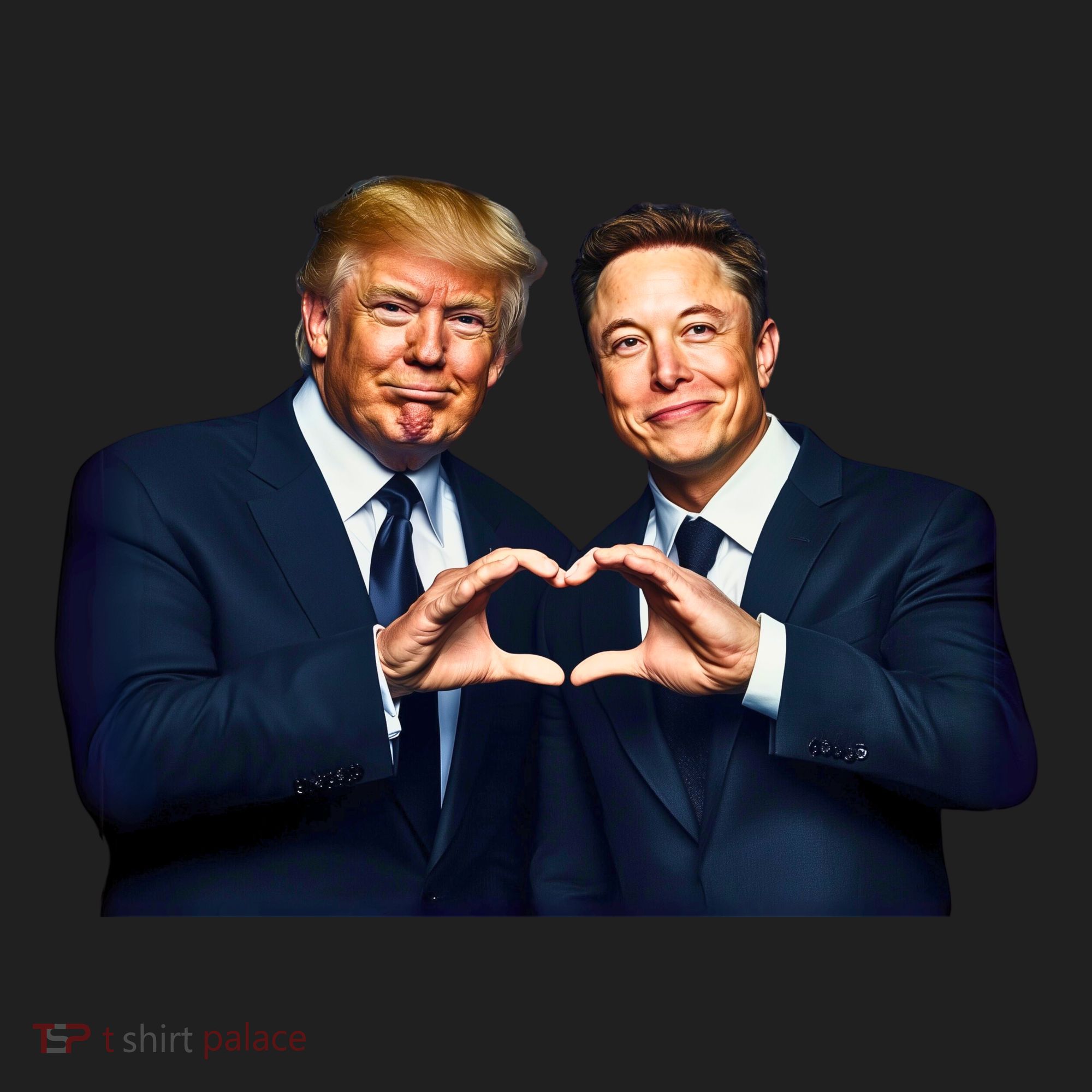 Trump And Musk One Heart Team Funny Women's Sweatshirt