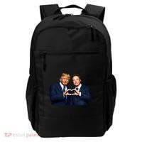 Trump And Musk One Heart Team Funny Backpack thumb 0