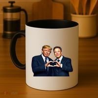 Trump And Musk One Heart Team Funny Coffee Mug thumb 4