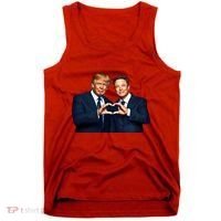 Trump And Musk One Heart Team Funny Tank Top thumb 0
