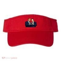 Trump And Musk One Heart Team Funny Visor thumb 0