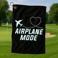 Travel Airplane Mode Vacation For World Travel Gift Golf Towel thumb 1