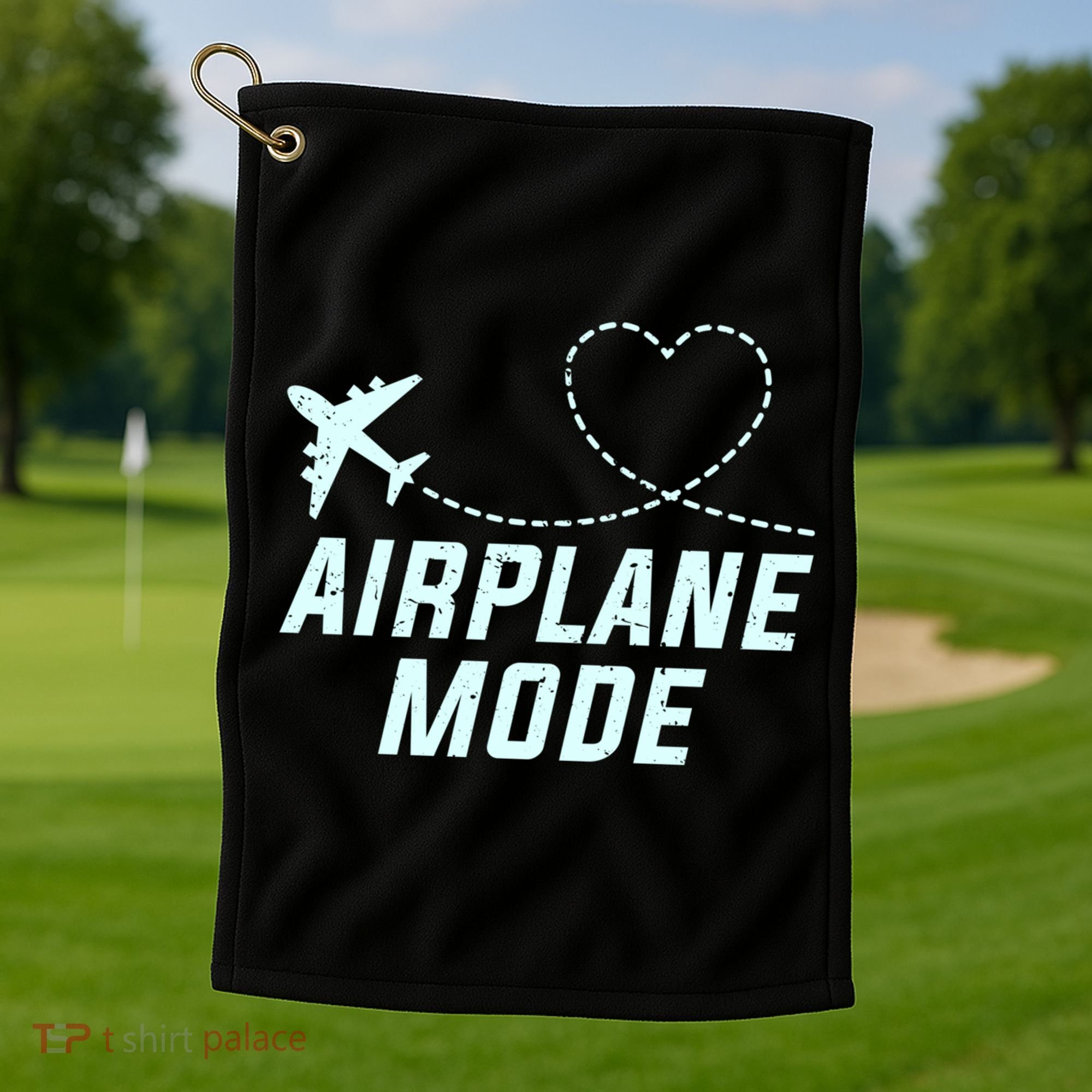 Travel Airplane Mode Vacation For World Travel Gift Golf Towel