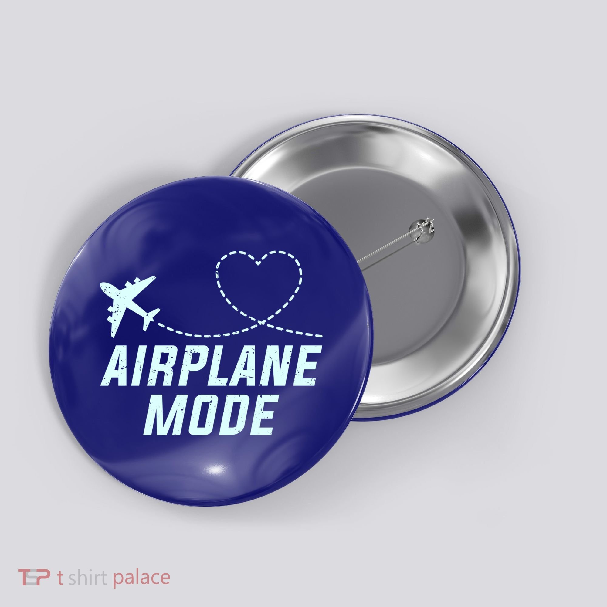 Travel Airplane Mode Vacation For World Travel Gift Button