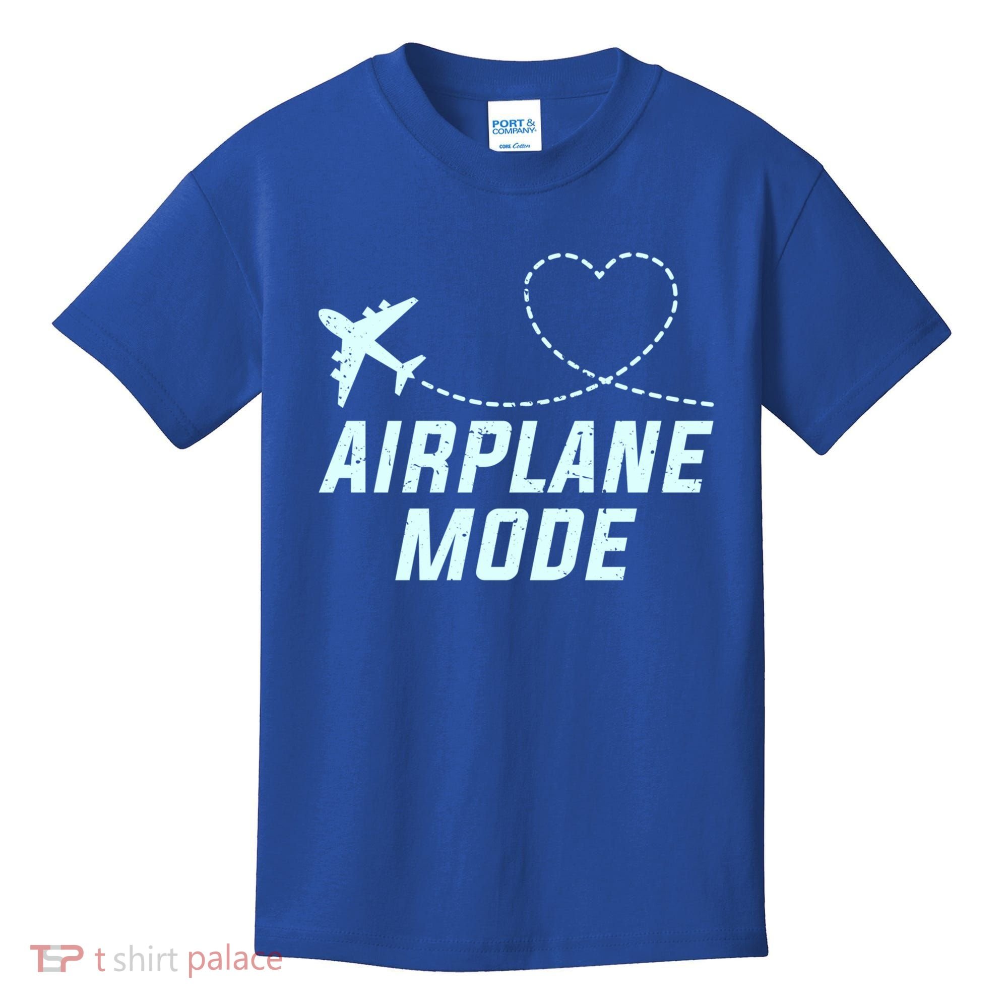 Travel Airplane Mode Vacation For World Travel Gift Kids T-Shirt