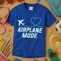 Travel Airplane Mode Vacation For World Travel Gift Kids T-Shirt thumb 3