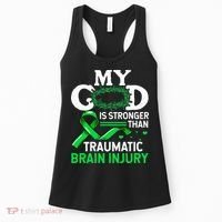 TBI Awareness My God Is Stronger Than Traumatic Brain Injury Women's Tank Top thumb 0