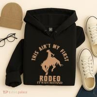 This AinT My First Rodeo ItS My Second Birthday Cowboy Hoodie thumb 4