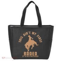 This AinT My First Rodeo ItS My Second Birthday Cowboy Tote Bag thumb 0