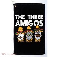 Three Amigos Mexican Gnomes Cute Cinco De Mayo Fiesta Garden Golf Towel thumb 0