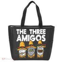 Three Amigos Mexican Gnomes Cute Cinco De Mayo Fiesta Garden Tote Bag thumb 0